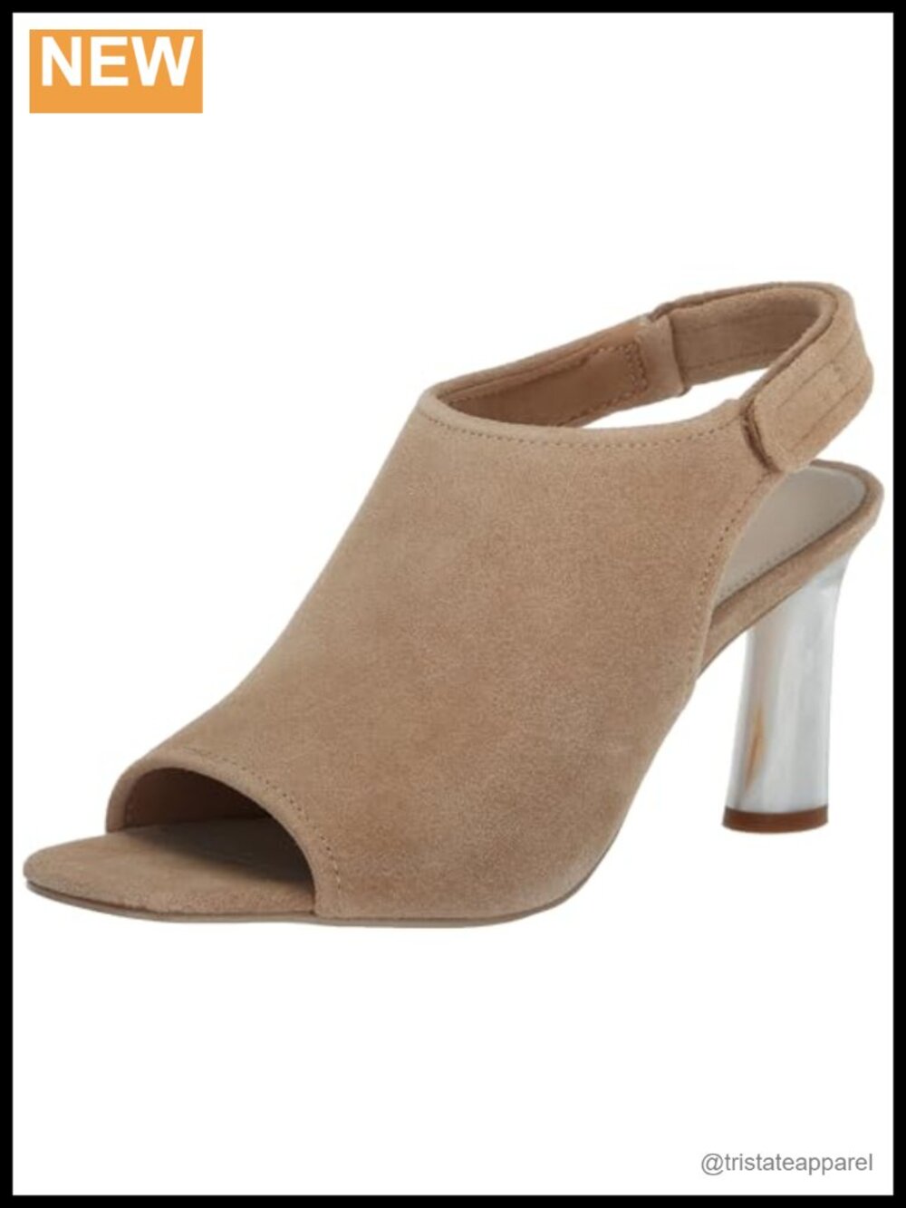 Sanctuary Relish Suede Peep Toe Slingback Heeled Sandals